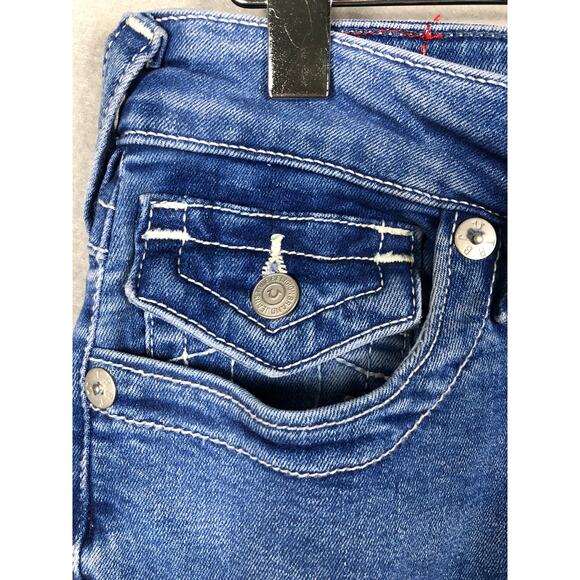 True Religion Women's Size 28 Jennie Curvy Mid Rise Capri NEW - Picture 2 of 9